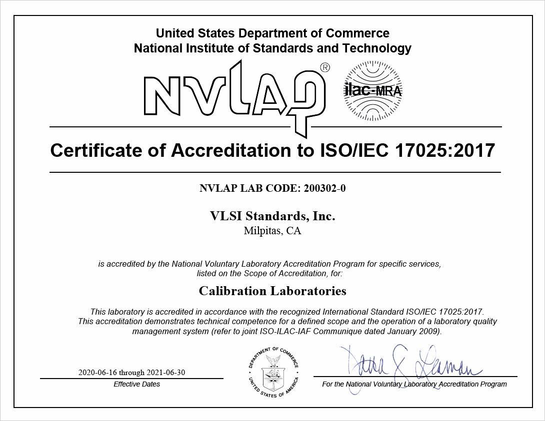 To view a full version of the certificate & scope, click here